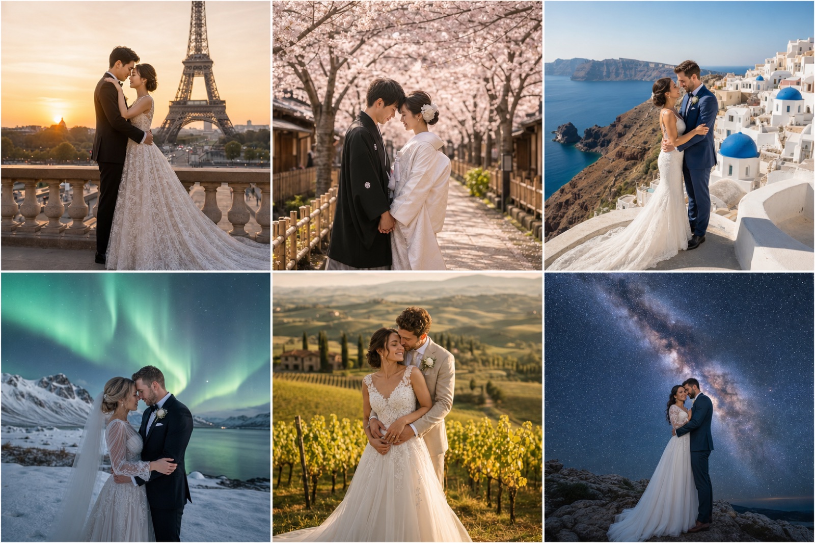 Pose reference portrait with visible wedding couple for FondPix