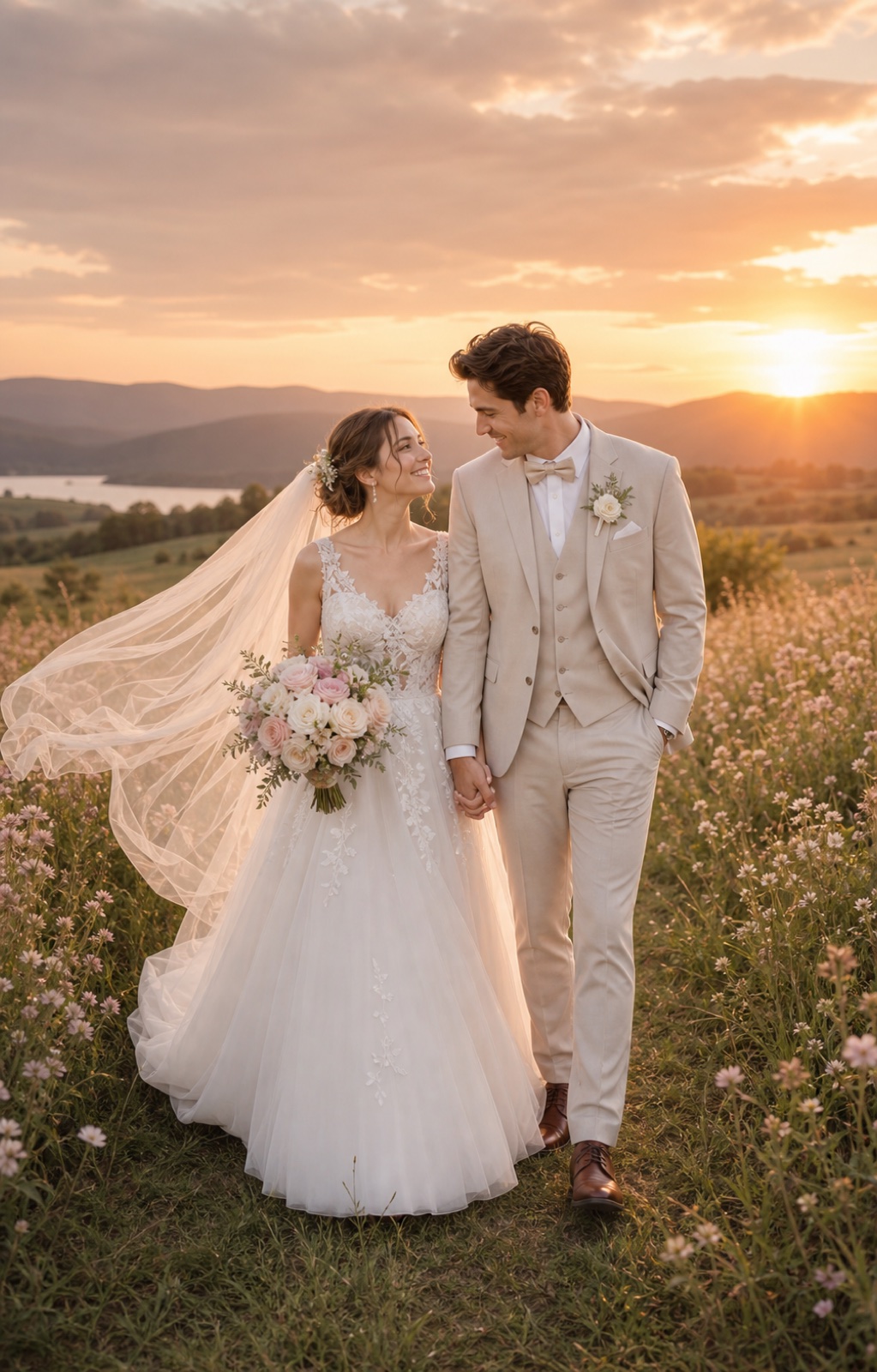 Photographer brief image with visible wedding couple for FondPix