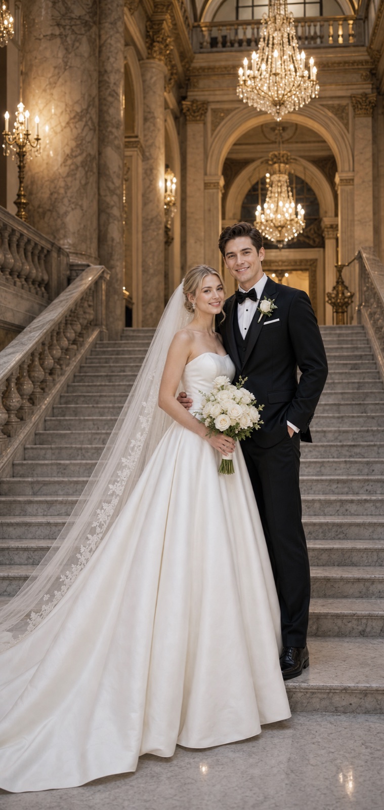 How to Avoid Bad AI Text in Wedding Invitations? wedding inspiration image with a clear couple subject