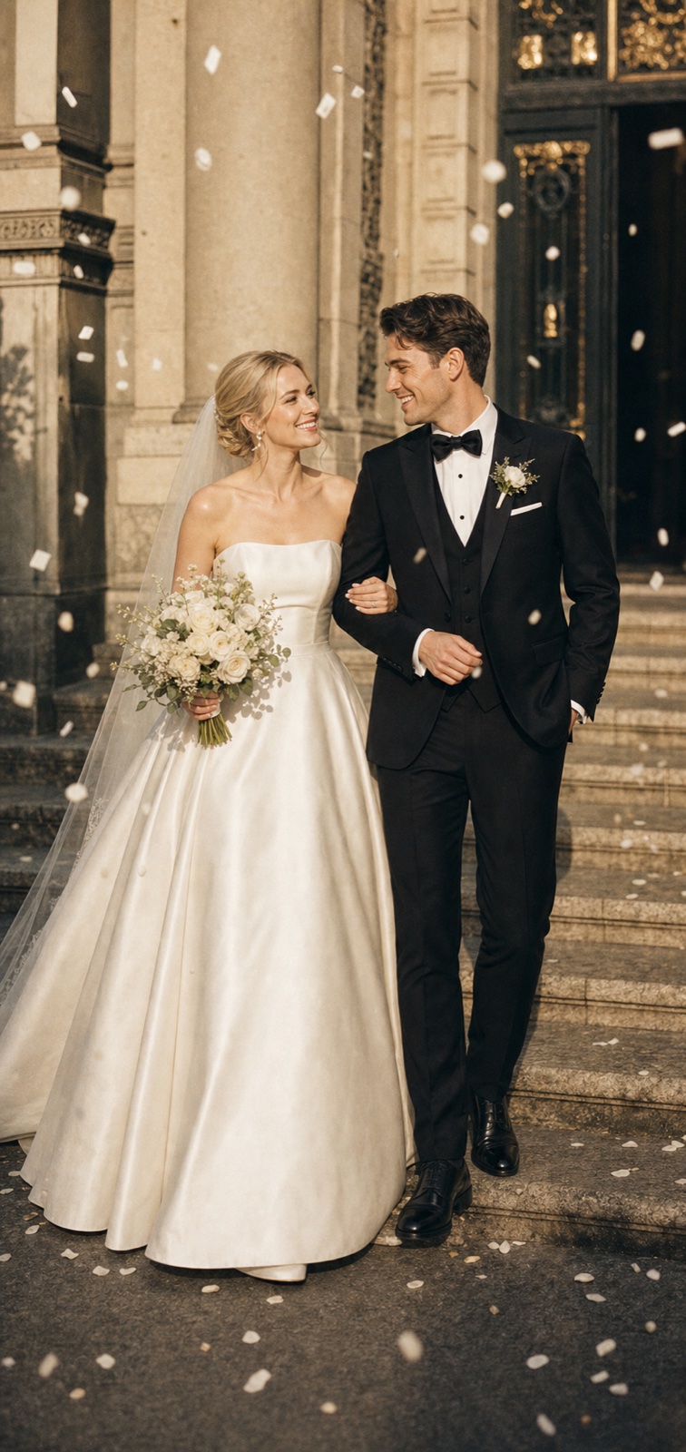 Can I Make Different Wedding Invitation Versions for Family and Friends? wedding inspiration image with a clear couple subject