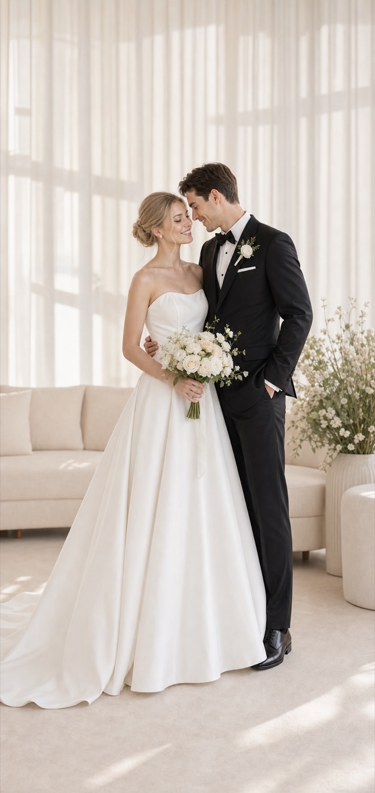 Can I Create Wedding Photos Before the Actual Photoshoot? wedding inspiration image with a clear couple subject