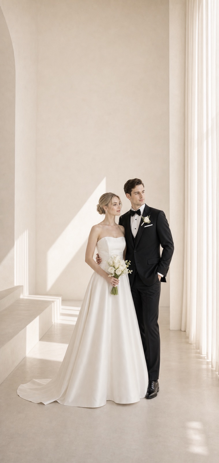 Can AI Wedding Photos Replace a Pre Wedding Photoshoot? wedding inspiration image with a clear couple subject
