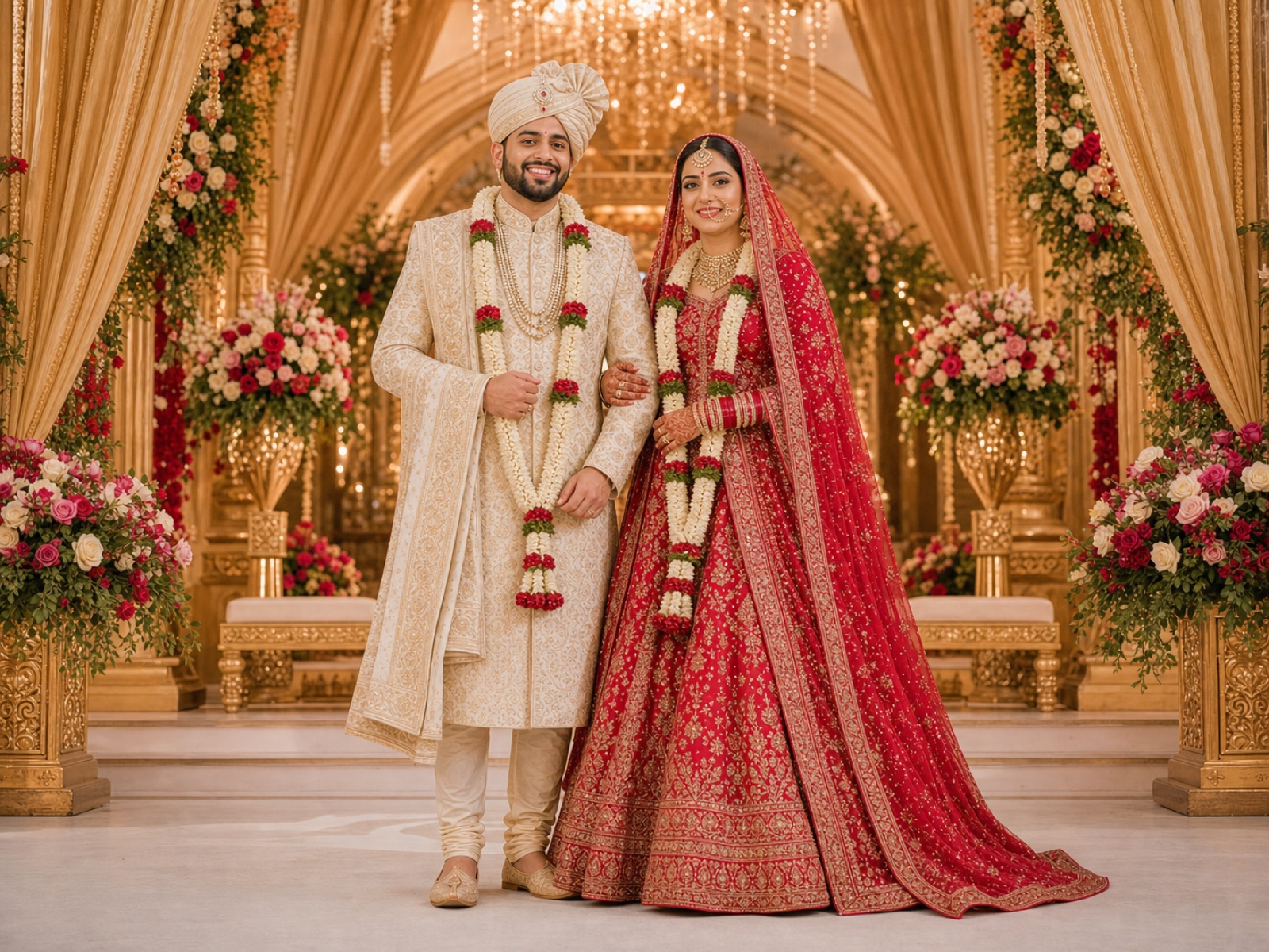Indian Wedding Photos vs Western Bridal Portraits: Which Should Couples Use? wedding inspiration image with a clear couple subject