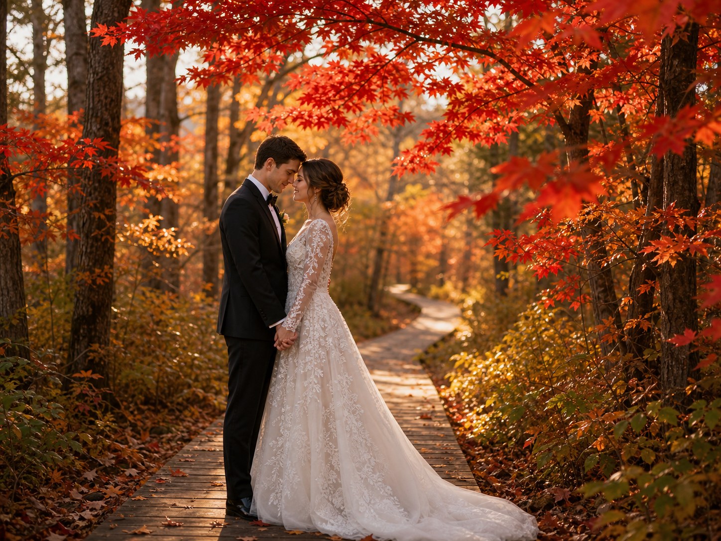 Can AI Wedding Photos Work for Plus Size Couples? wedding inspiration image with a clear couple subject
