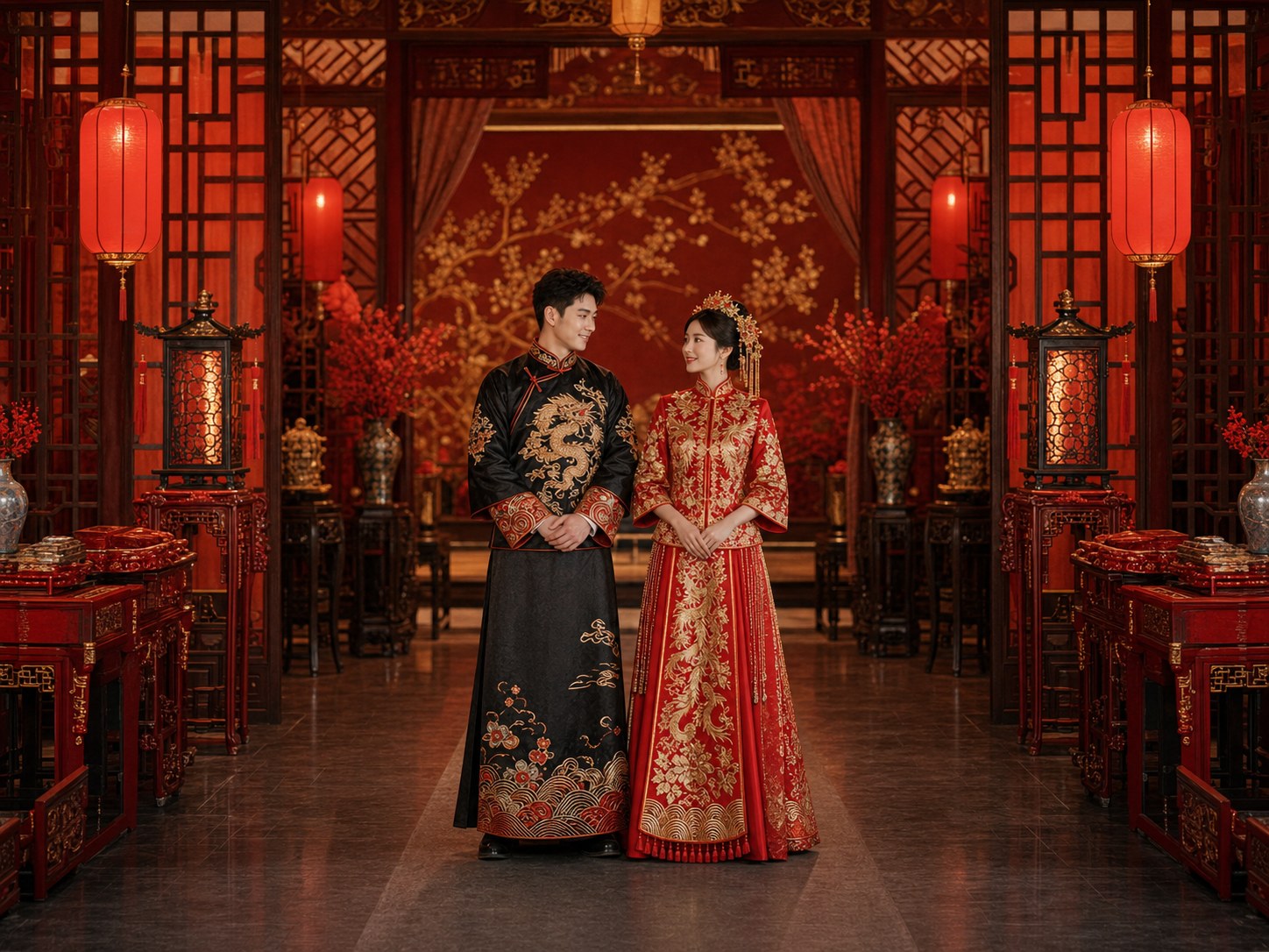 AI Chinese Wedding Photo Generator: Create Useful Wedding Visuals wedding inspiration image with a clear couple subject