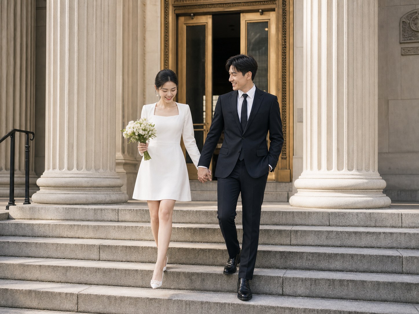 AI Courthouse Wedding Photo Generator: Create Useful Wedding Visuals wedding inspiration image with a clear couple subject