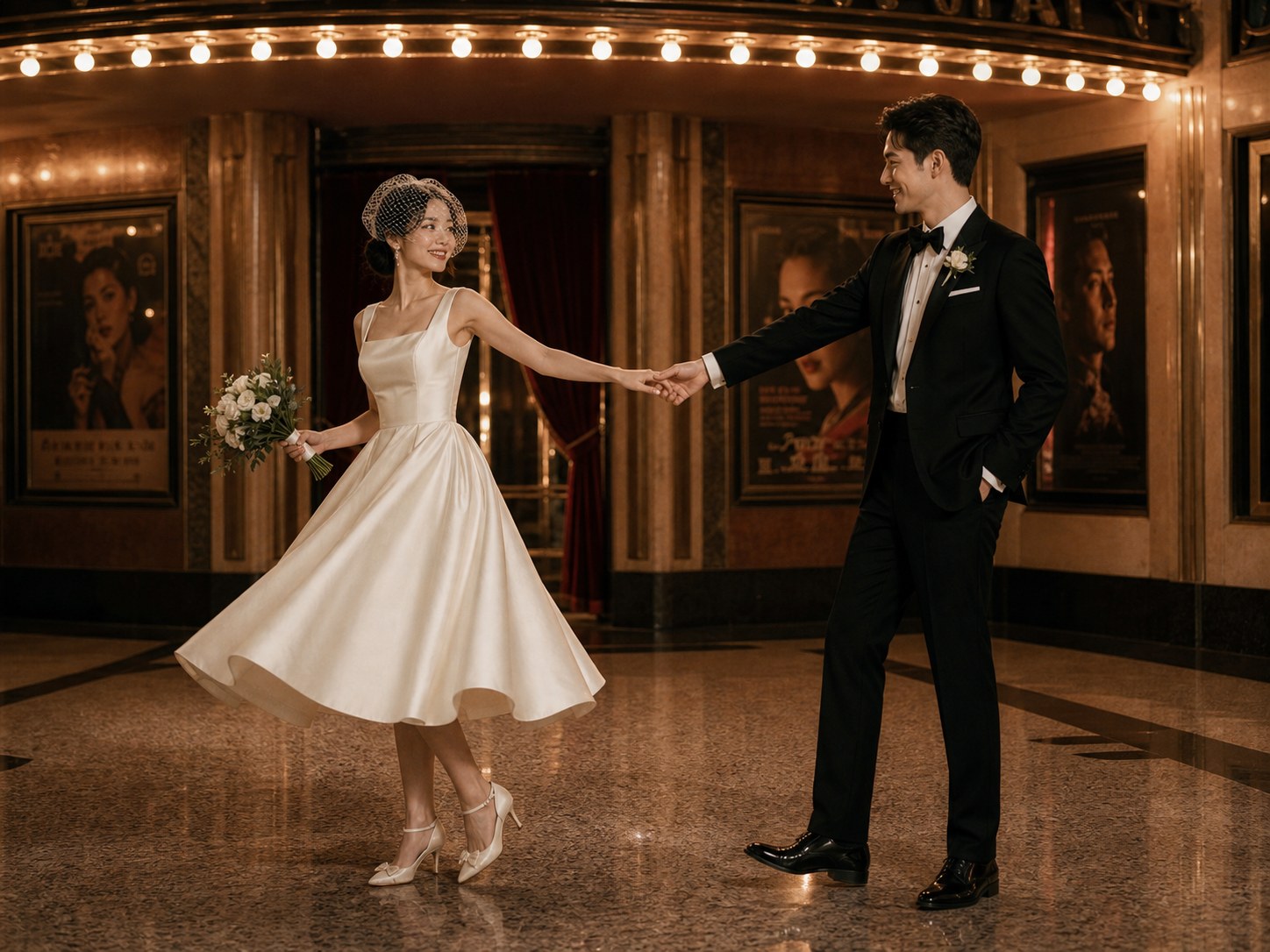 AI Editorial Wedding Photo Generator wedding inspiration image with a clear couple subject
