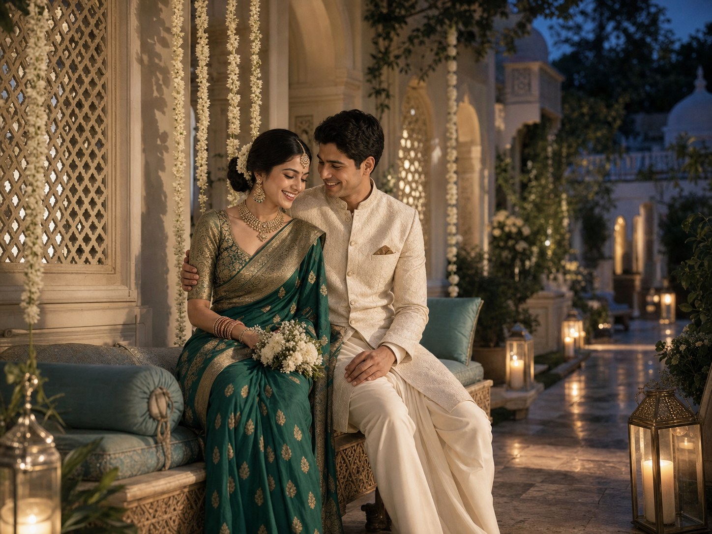 AI Indian Wedding Photo Generator: Create Useful Wedding Visuals wedding inspiration image with a clear couple subject