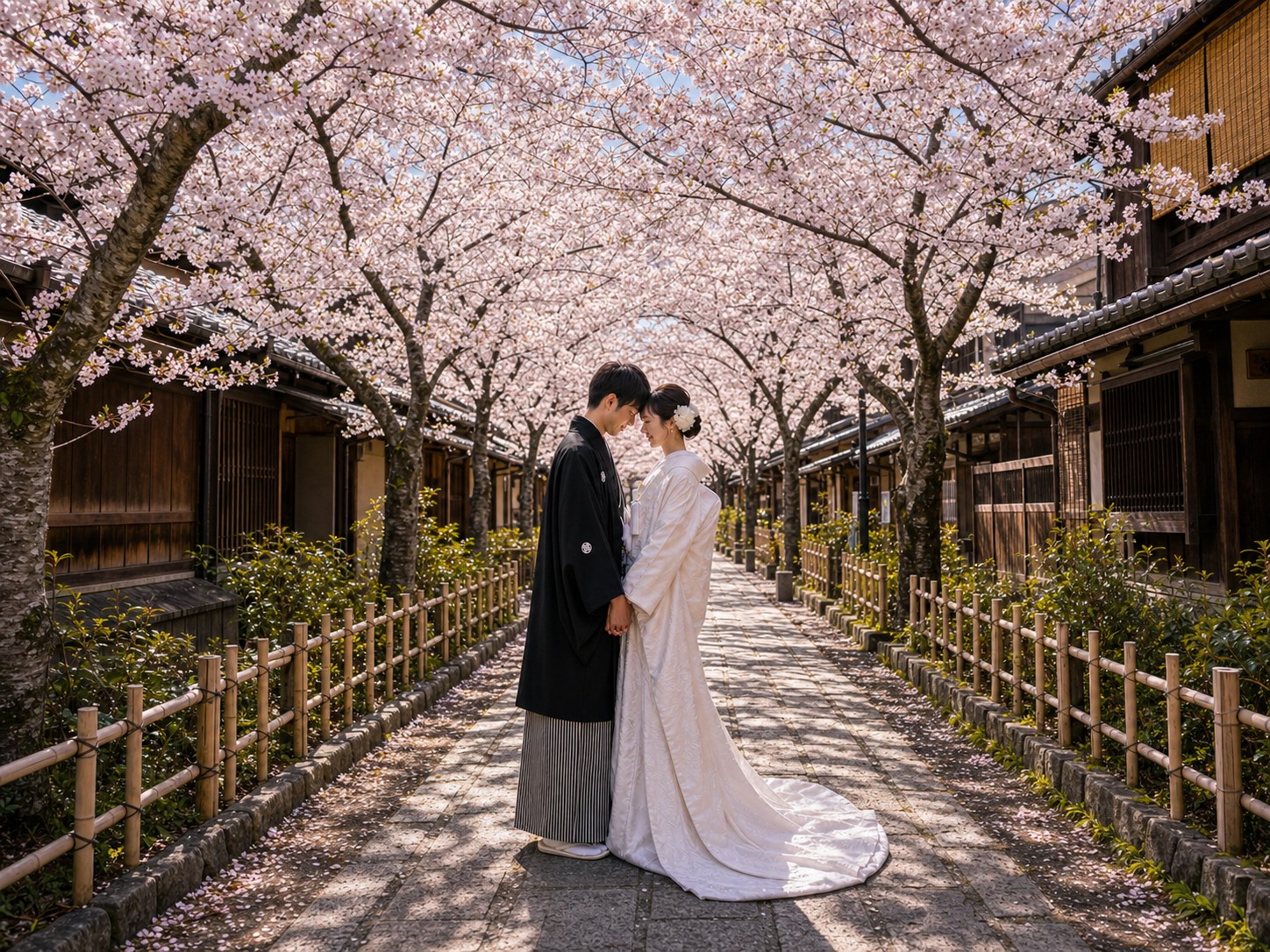 AI Kyoto Wedding Photo Generator: Create Useful Wedding Visuals wedding inspiration image with a clear couple subject