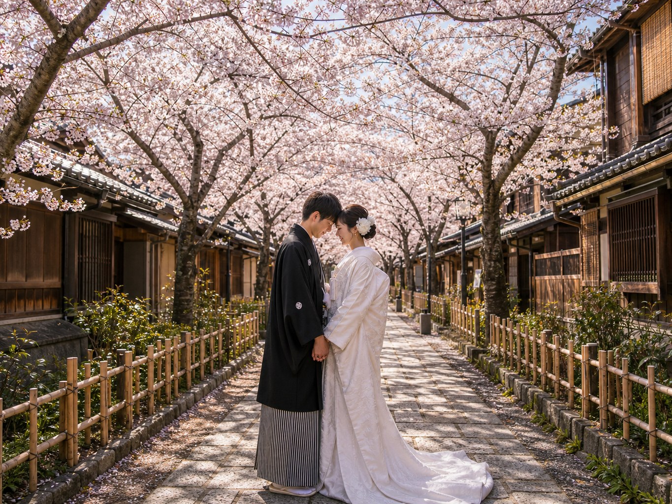 AI Japanese Wedding Photo Generator: Create Useful Wedding Visuals wedding inspiration image with a clear couple subject