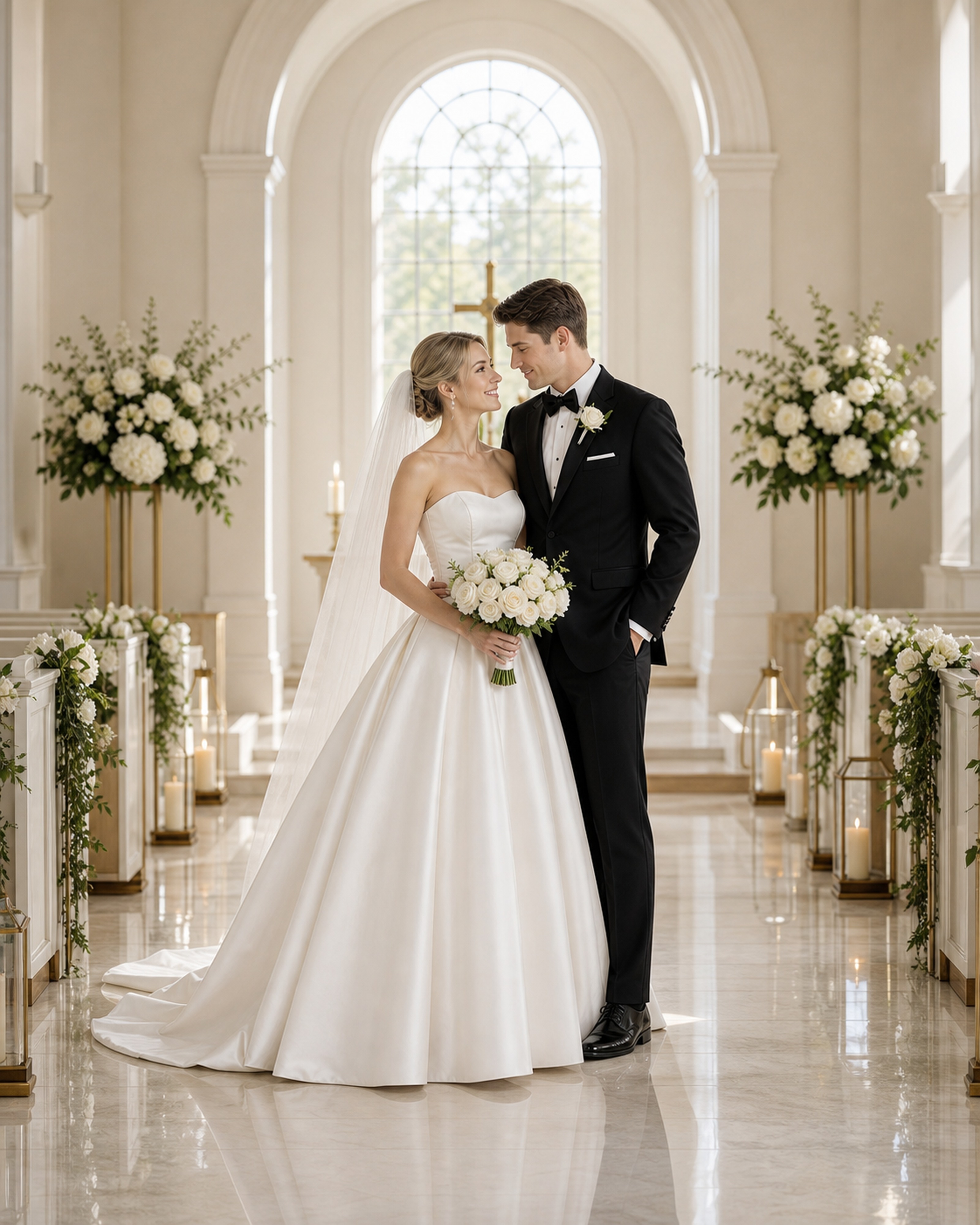 Classic AI wedding photo style preview