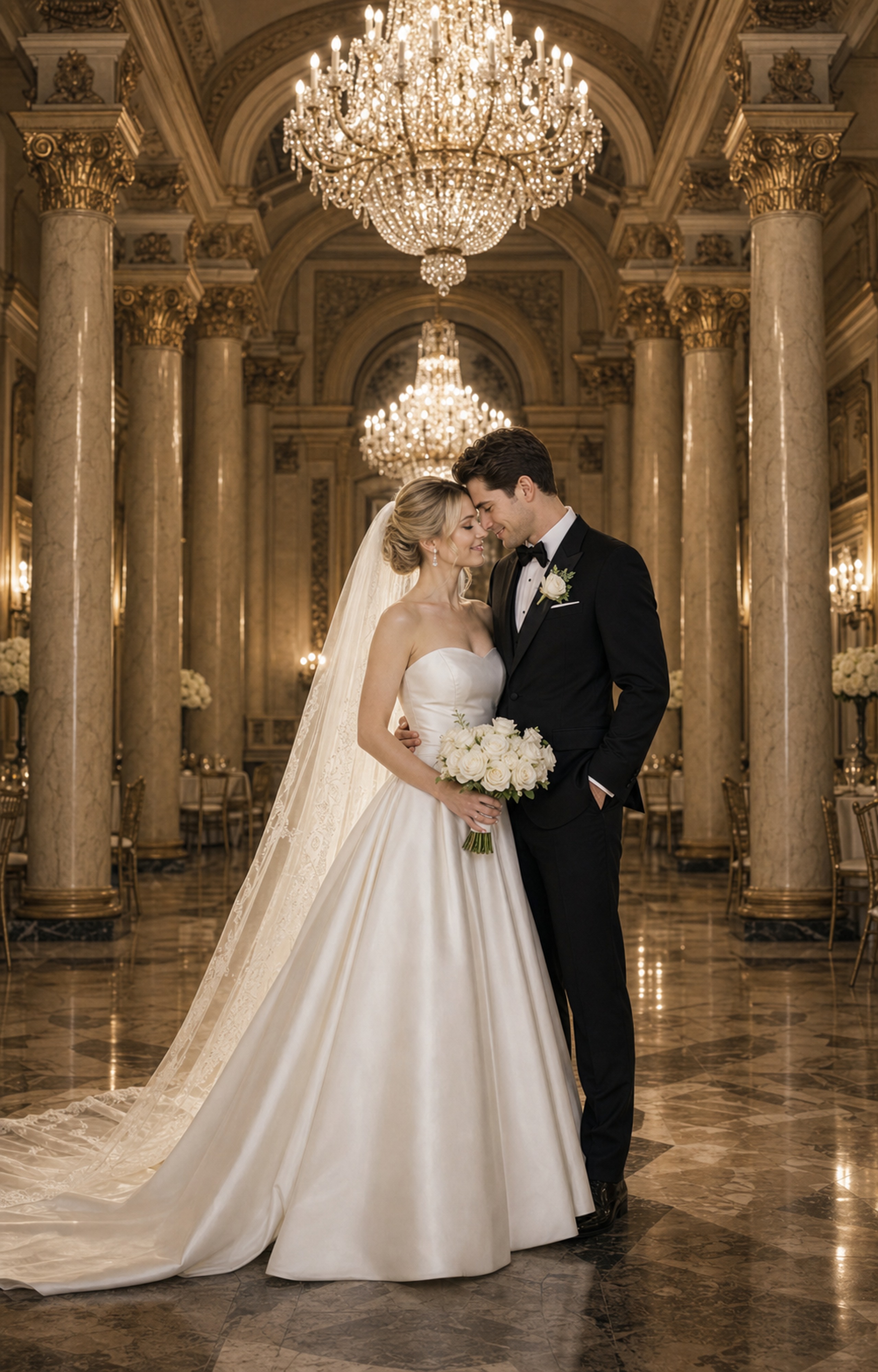 Photographer brief image with visible wedding couple for FondPix